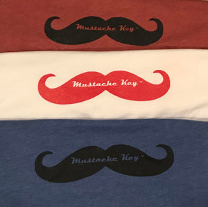 Short Sleeve Super Soft Mustache Key T-Shirt